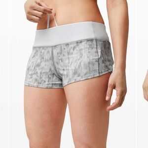 Lululemon Speed Up Short *2.5" City Breeze Alpine White Multi / Alpine White